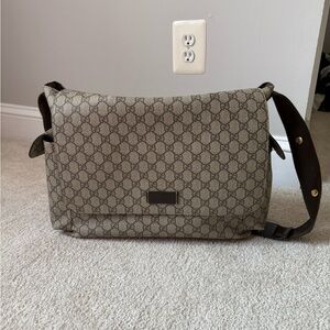 Gucci Beige and Brown Crossbody Bag